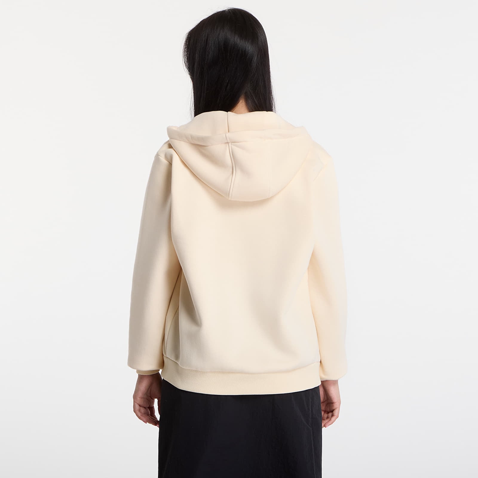 Women's Sweatshirts Urban Classics Fluffy Zip Hoody White Sand