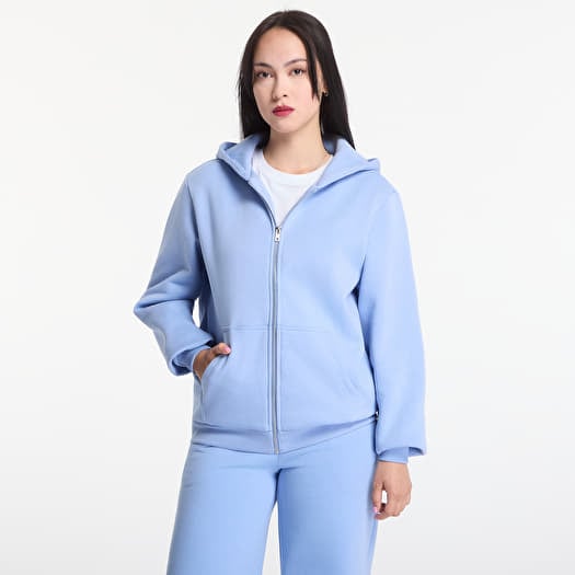 Sweatshirt Urban Classics Fluffy Zip Hoody Powder Blue
