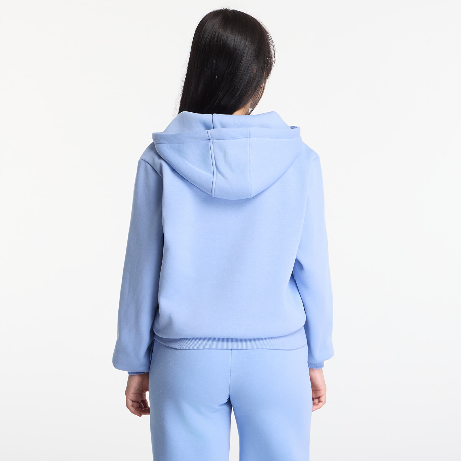 Hoodies en truien Urban Classics Fluffy Zip Hoody Powder Blue