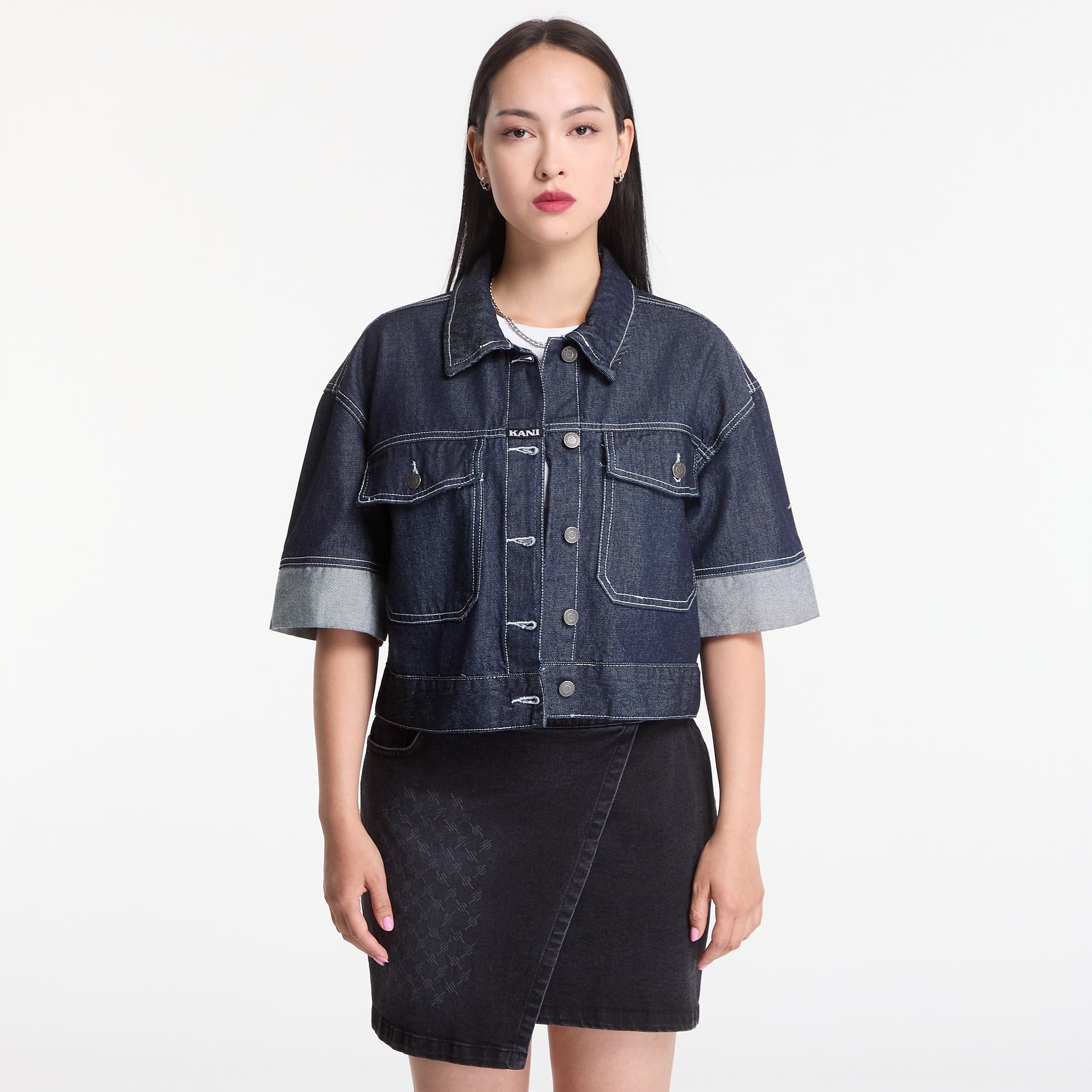 Shirt Karl Kani Retro Denim Shirt Blue S
