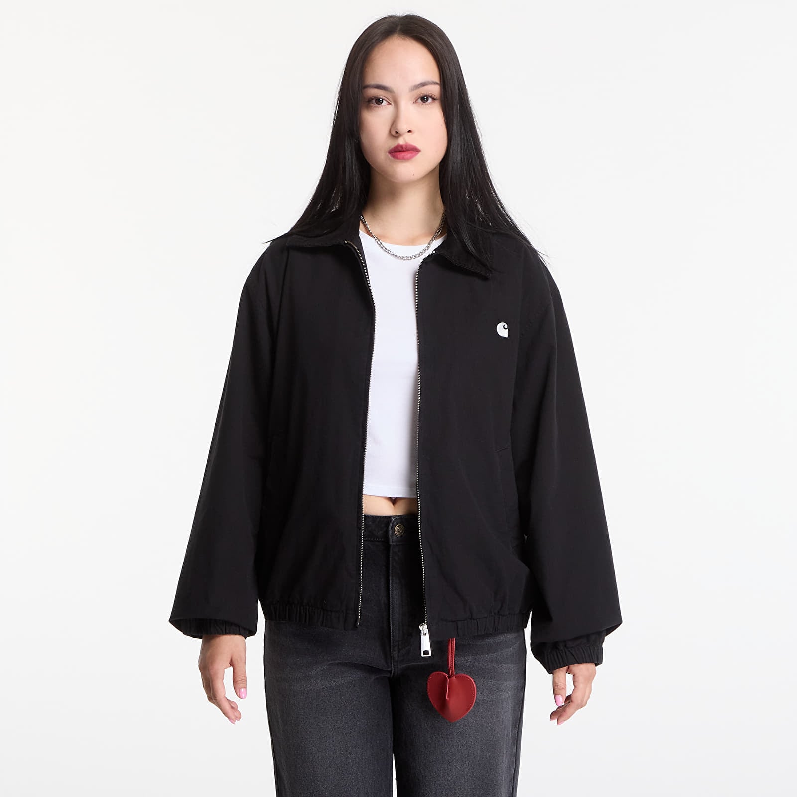Herrenjacken Carhartt WIP Madison Ripstop Jacket UNISEX Black/ Wax Garment Dyed