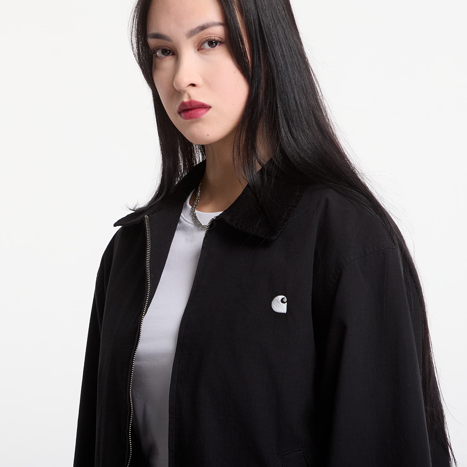 Herrenjacken Carhartt WIP Madison Ripstop Jacket UNISEX Black/ Wax Garment Dyed