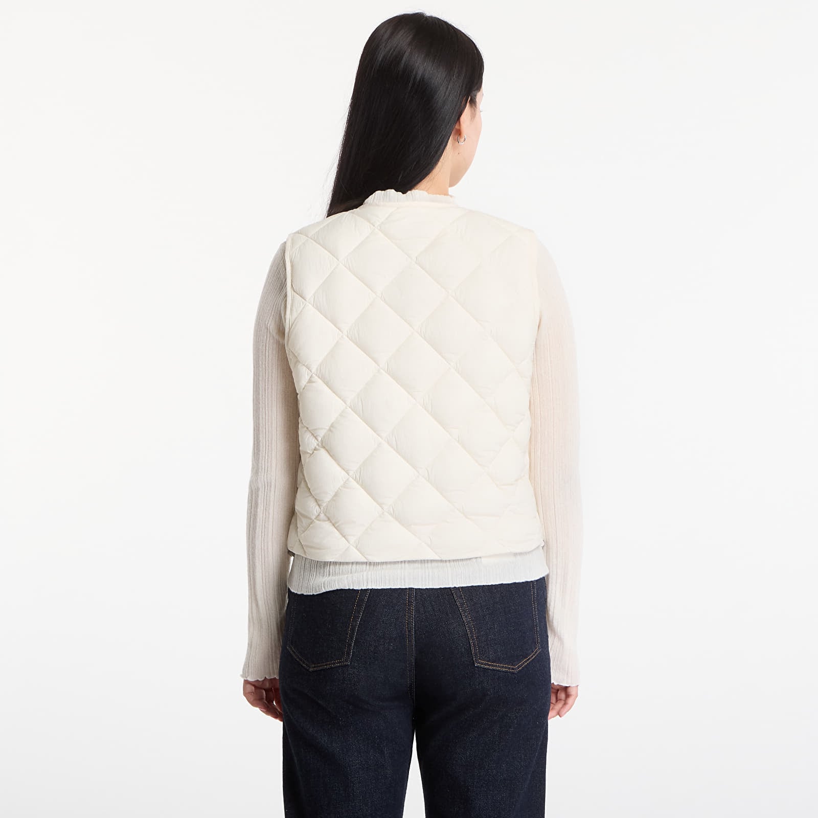 Damen Strickjacken Calvin Klein Ulw Short Quilted Liner Vest Birch