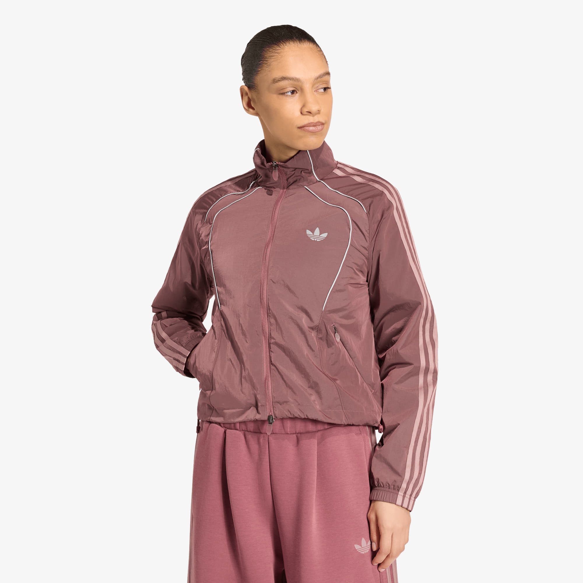 Jas adidas Teamgeist Tracktop Quiet Crimson/ Reflective Silver/ Wonder Oxide M