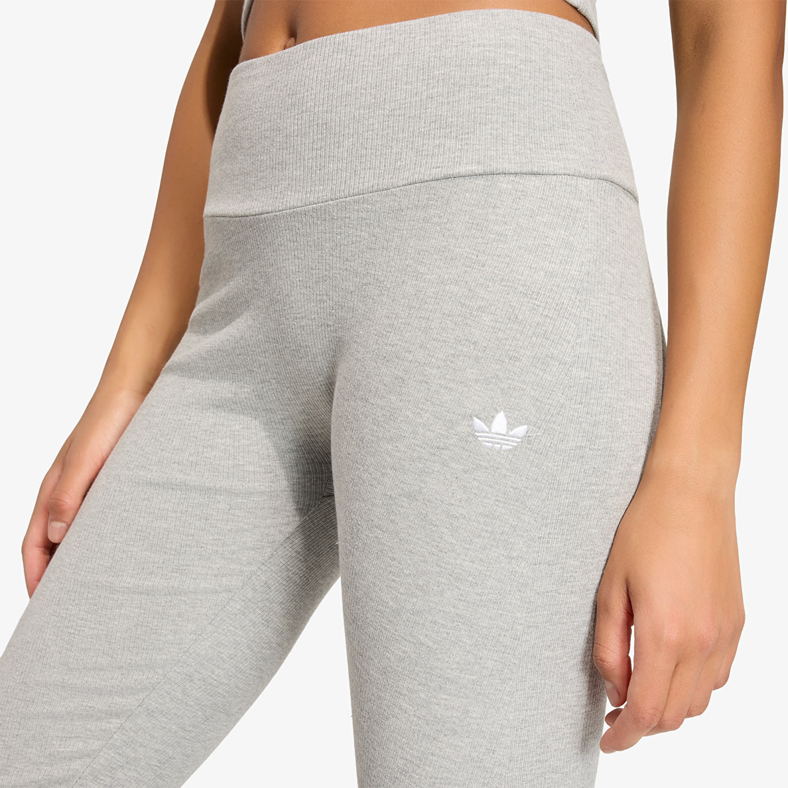 Leggings adidas Essentials Rib Flared Leggings Tights Medium Grey Heather