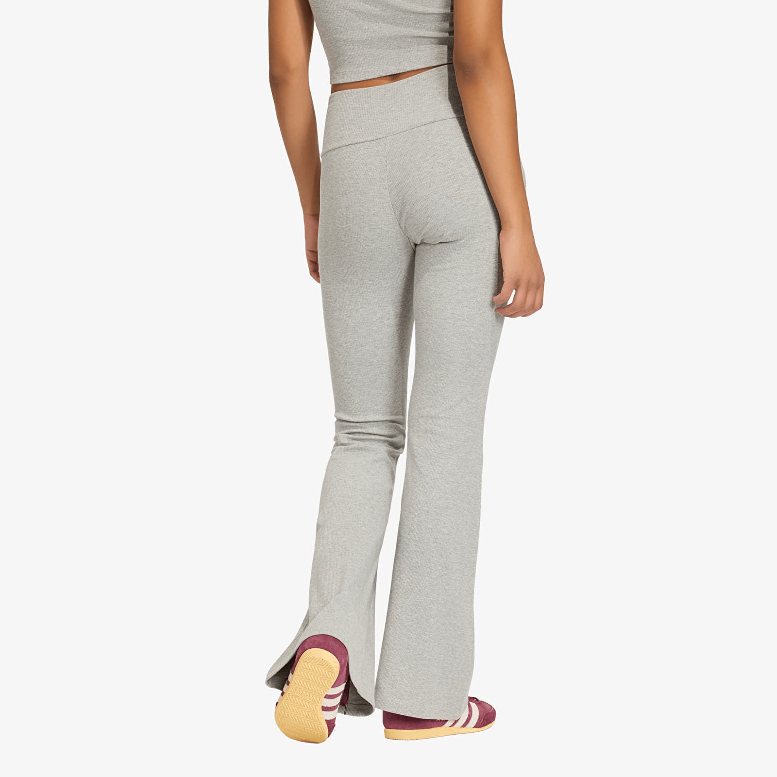 Leggings adidas Essentials Rib Flared Leggings Tights Medium Grey Heather