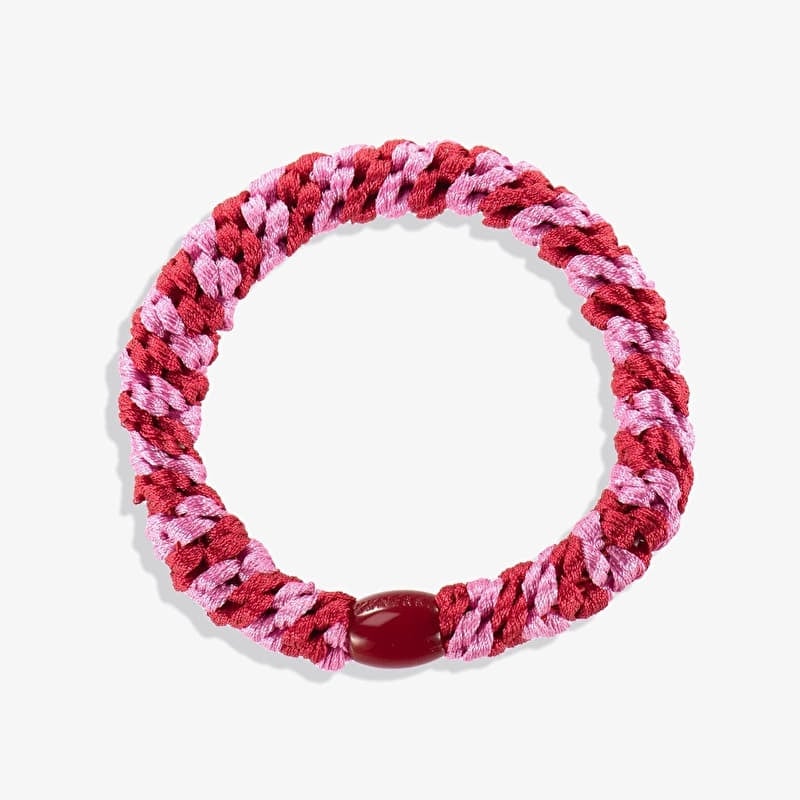 KKNEKKI Hair Tie Red Bubblegum Stripe