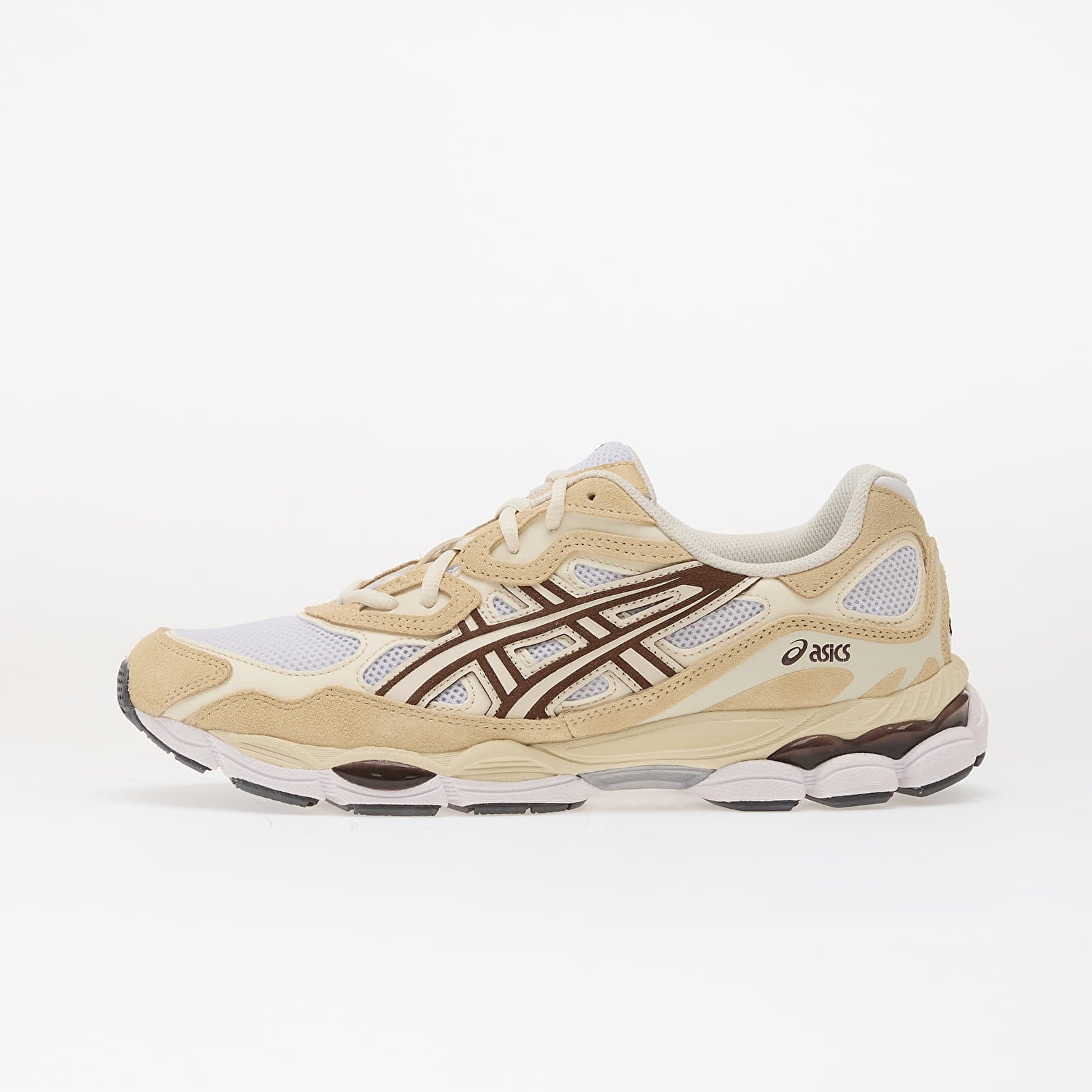 Joggesko og sko for menn Asics Gel-NYC White/ Roasted Coffee