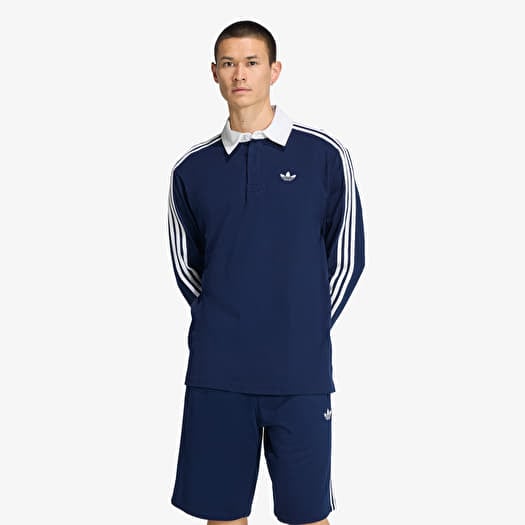 T-shirt adidas 3-Stripes Rugby Longsleeve Polo Night Indigo