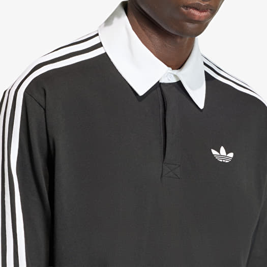 T-shirt adidas x Oasis 3-Stripes Rugby Longsleeve Polo Black