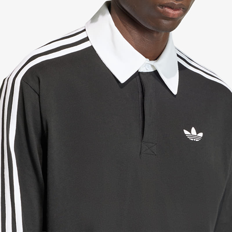 T-shirt adidas x Oasis 3-Stripes Rugby Longsleeve Polo Black