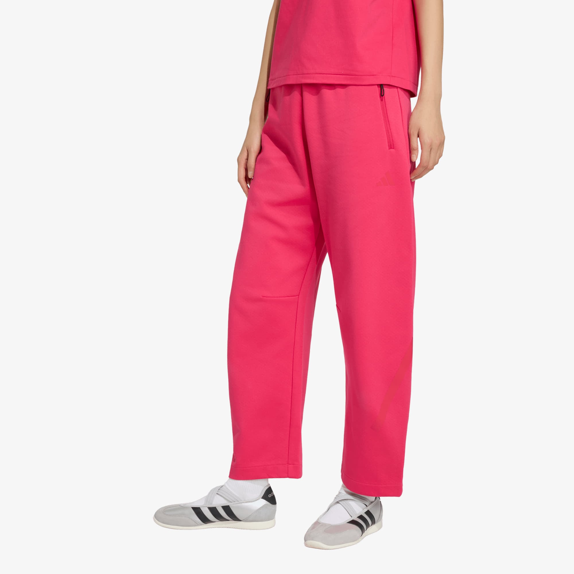 Потници adidas Z.N.E. Open Hem Pants Power Pink S