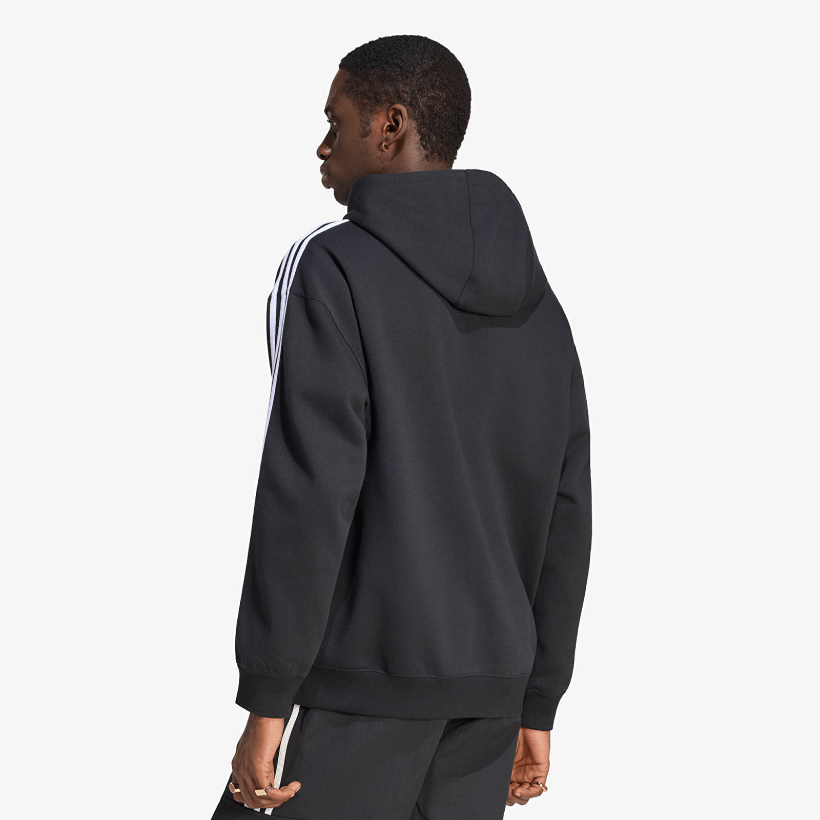 Мужские худи adidas Adicolor Oversize Full-Zip Hoodie Black