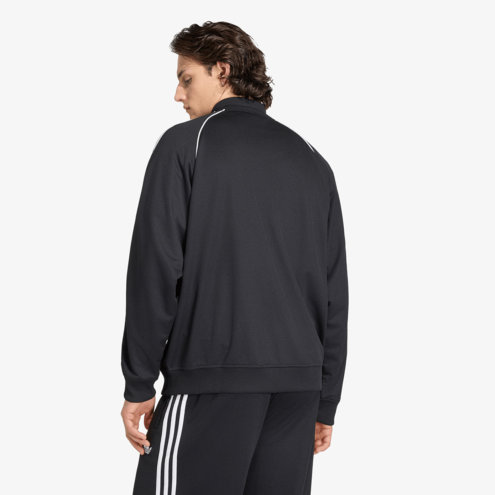 Miesten takit adidas SST Adicolor Classics Mesh Tracktop Black