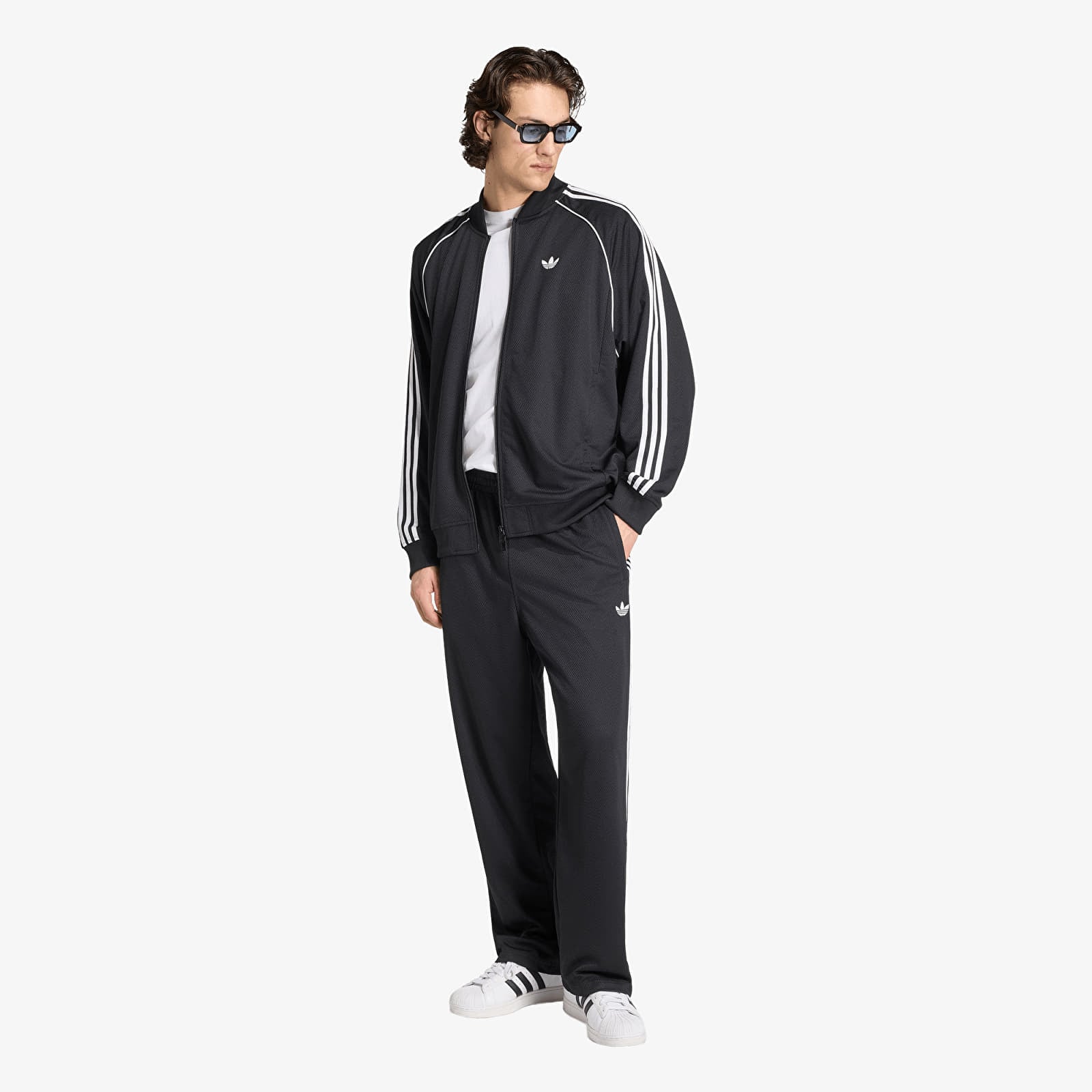 Miesten takit adidas SST Adicolor Classics Mesh Tracktop Black