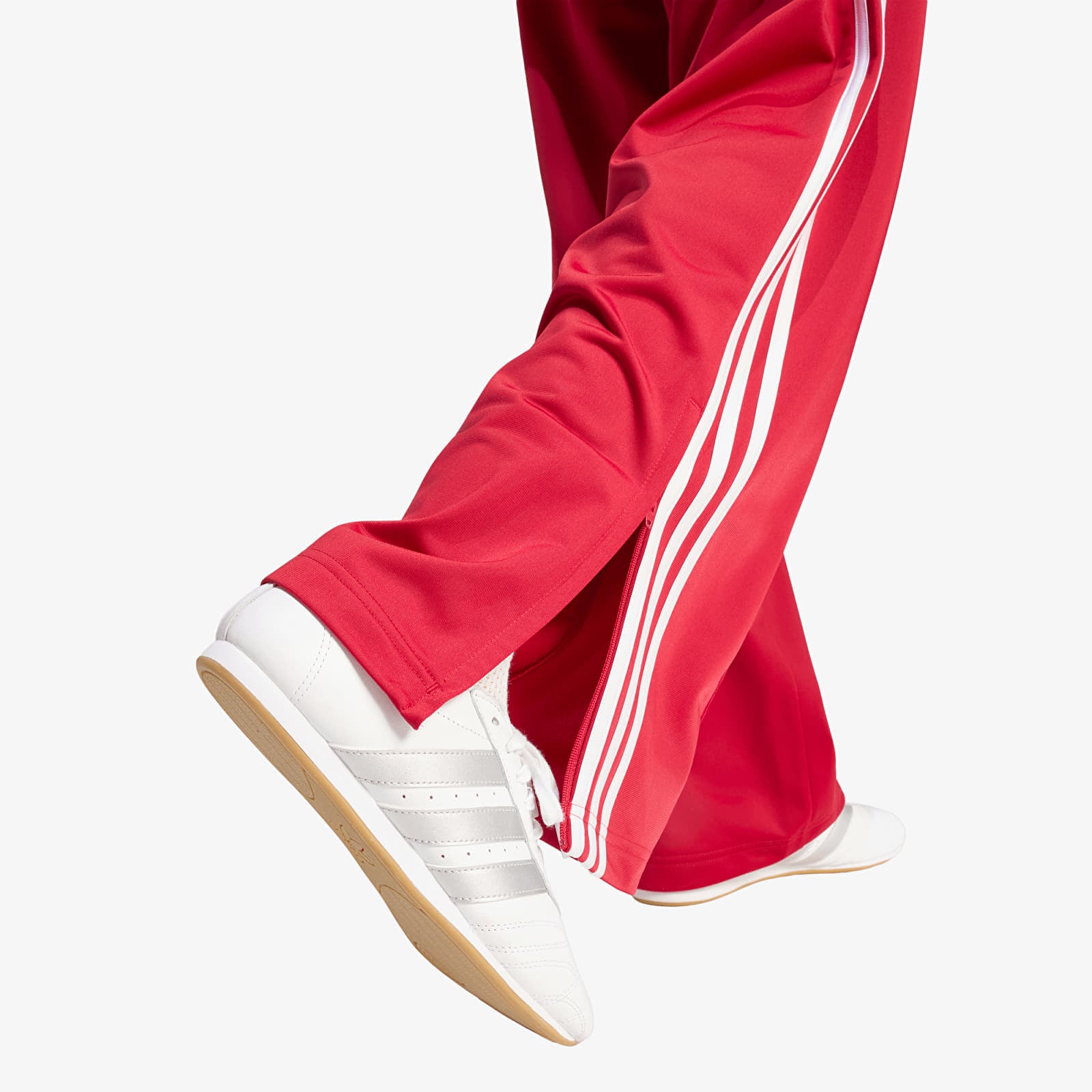 Women's Trousers adidas Firebird Loose Track Tracksuit Bottoms Team Victory Red/ White