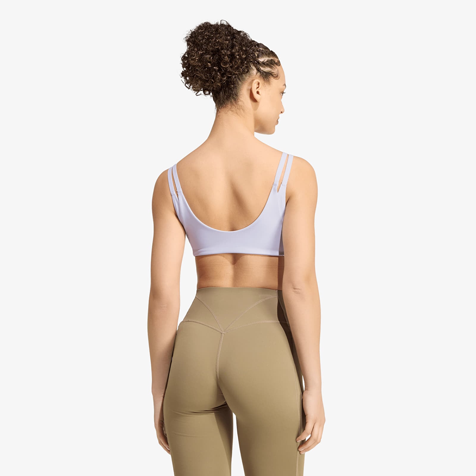 Bras adidas Optimé Workout Reversible Twist Light Support Bra Frozen Purple