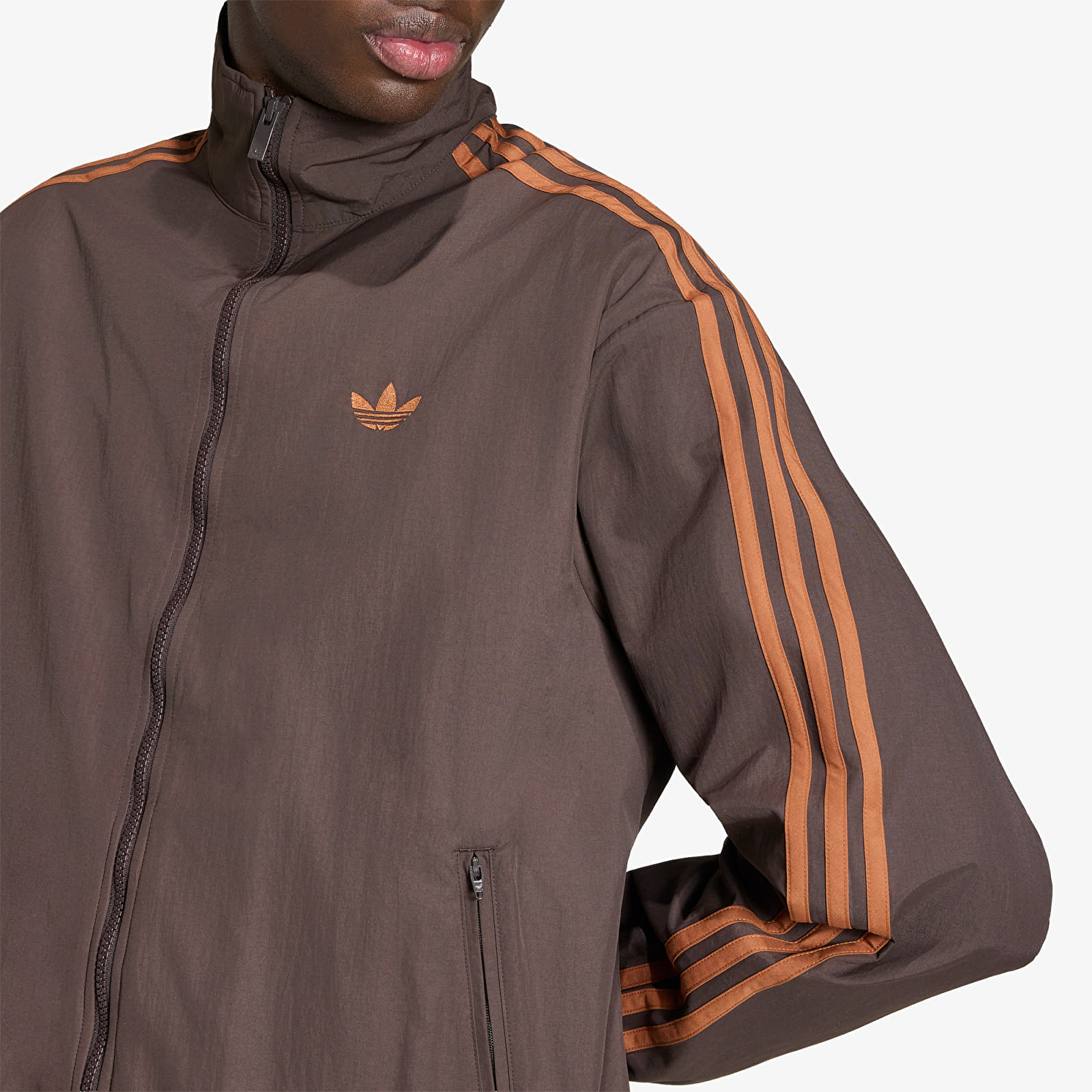 Pánske bundy adidas Firebird Woven Track Top Aurora Coffee