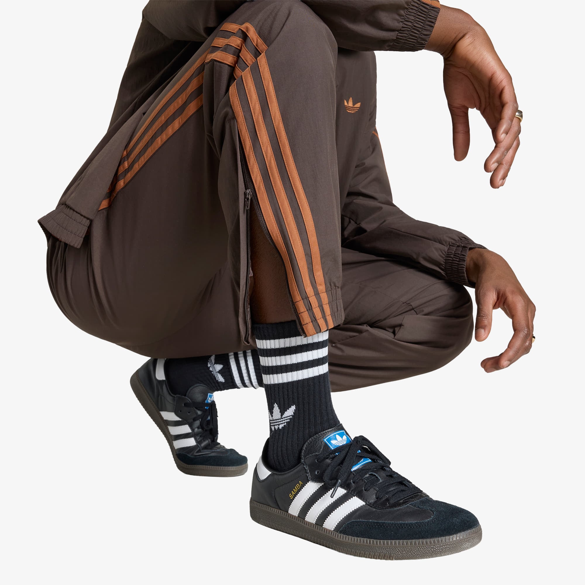 Pantaloni adidas Firebird Woven Pants Aurora Coffee XL