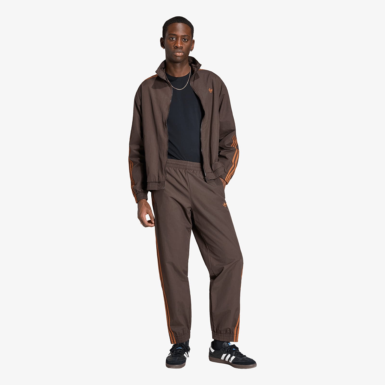 Nadrágok adidas Firebird Woven Pants Aurora Coffee