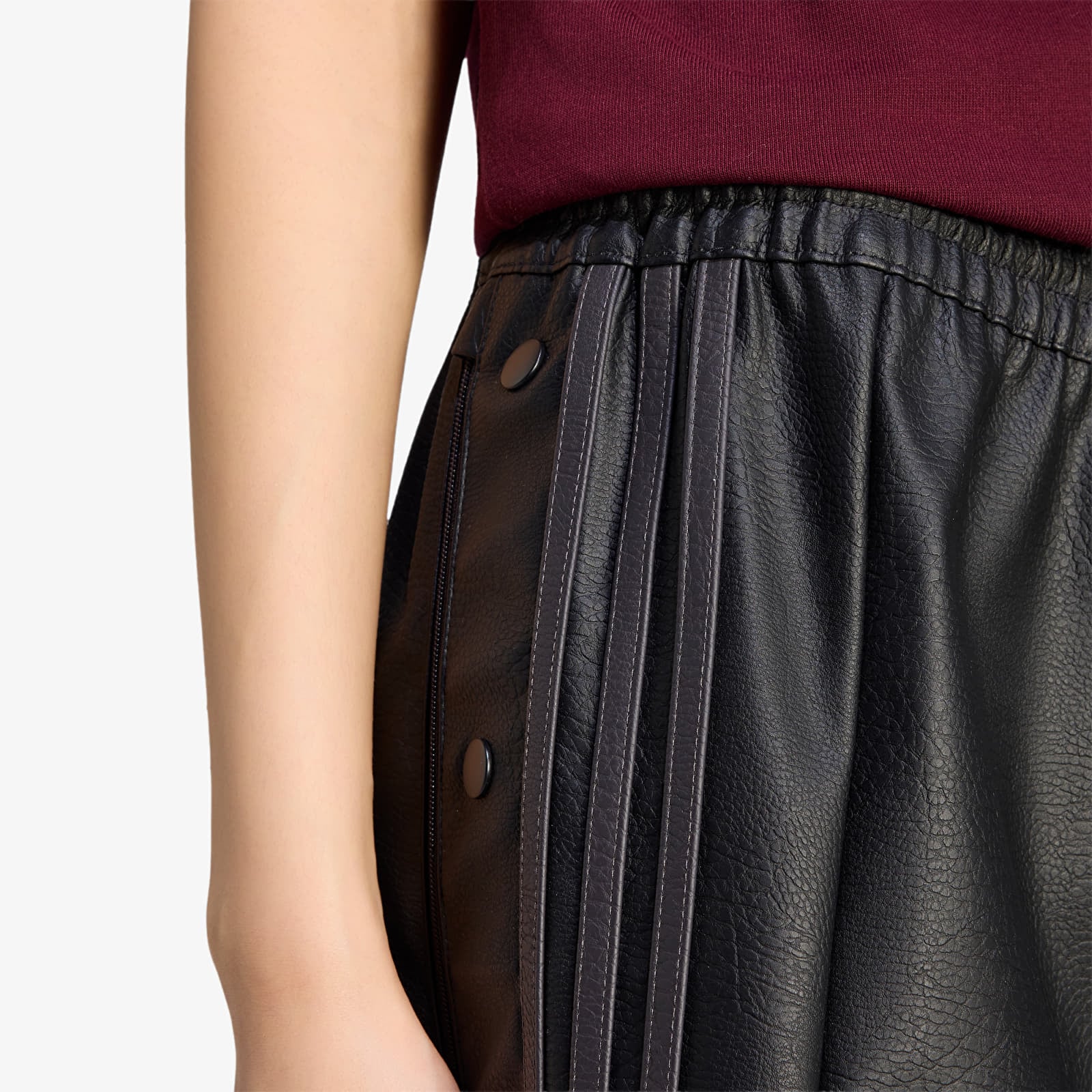 Faldas de mujer adidas Pleather Adibreak Skirt Black/ Utility Black