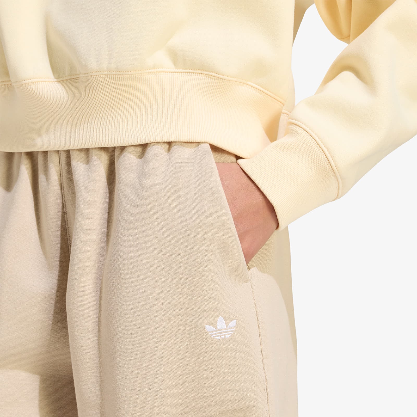 Damen Sweatpants adidas Essentials Loose Fleece Joggers Khaki Three