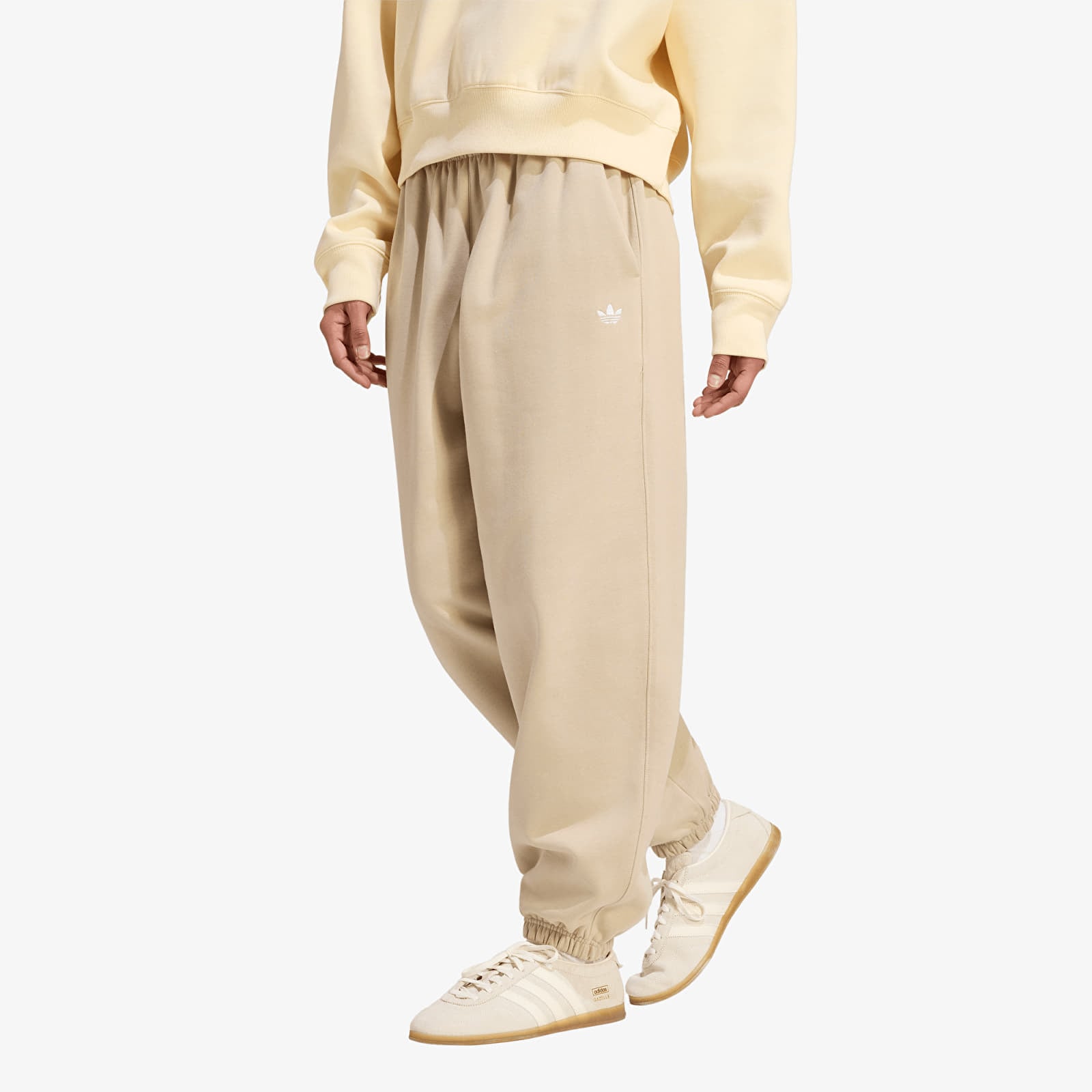 Damen Sweatpants adidas Essentials Loose Fleece Joggers Khaki Three