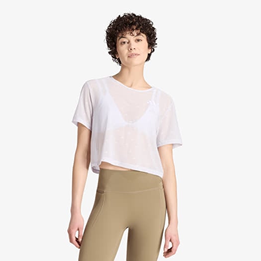T-Shirt adidas Strength Essentials Workout Boxy Mesh T-Shirt Frozen Purple