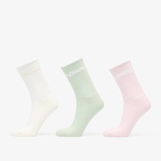Vans Rox Classic Crew Socks Green/ Pink/ White