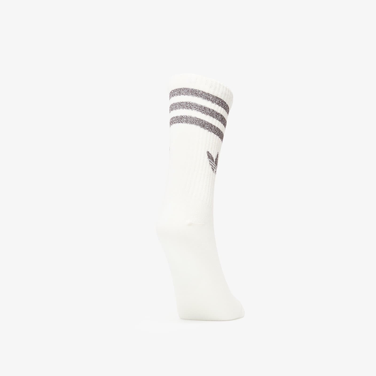 Pánske ponožky adidas 3 Stripes Glitter Crew Socks 3-Pack Off White/ Aurora Coffee