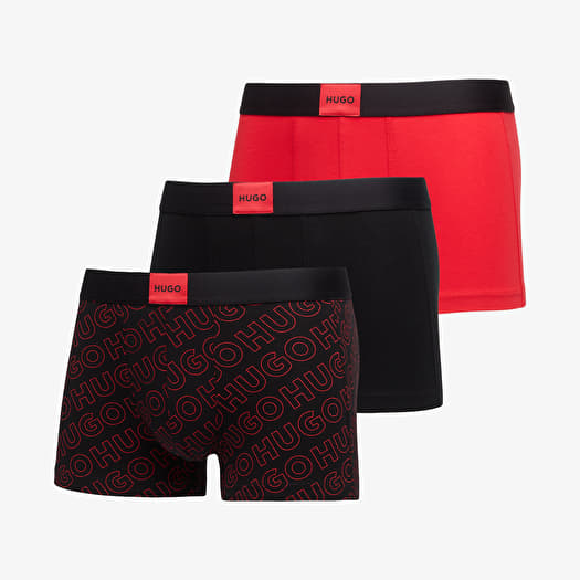 Caleçons Hugo Boss Trunk Trp Galaxy Des Black/ Red