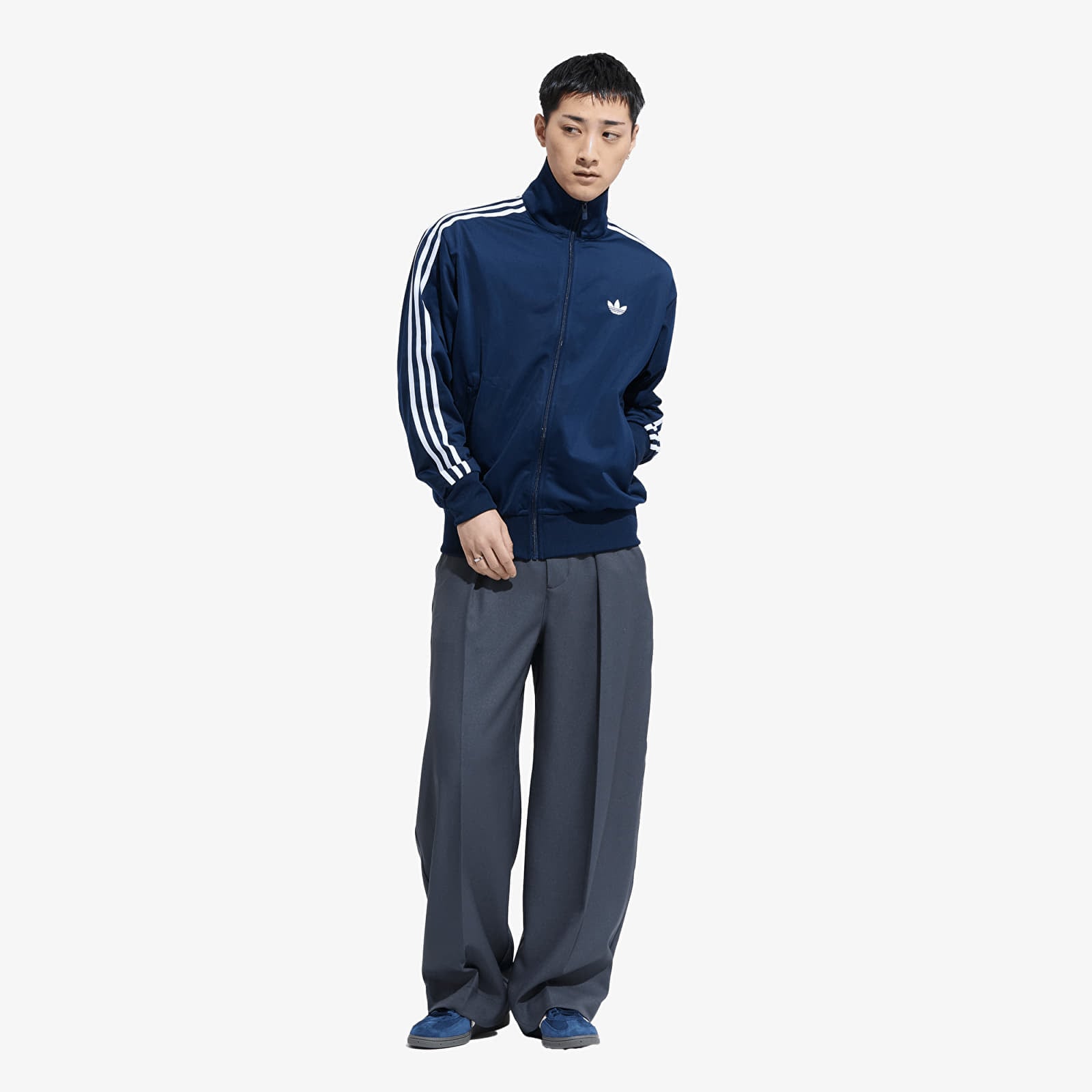 Felpe con cappuccio uomo adidas Firebird Track Top Night Indigo