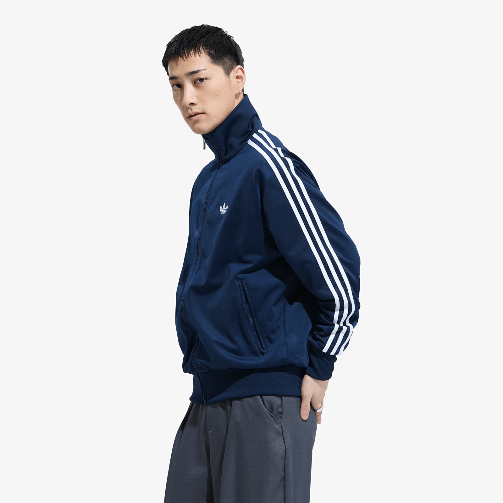 Felpe con cappuccio uomo adidas Firebird Track Top Night Indigo