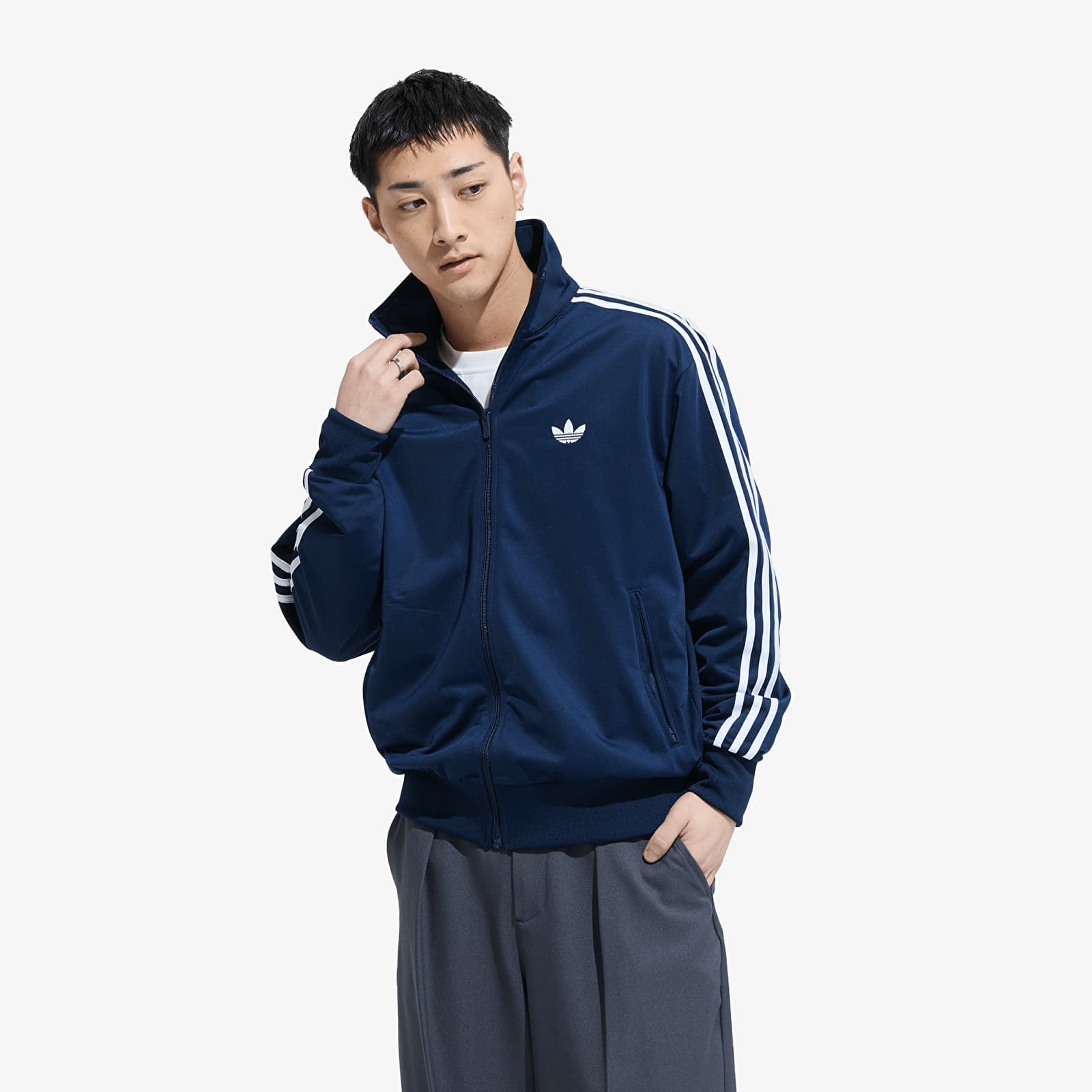 Felpe con cappuccio uomo adidas Firebird Track Top Night Indigo