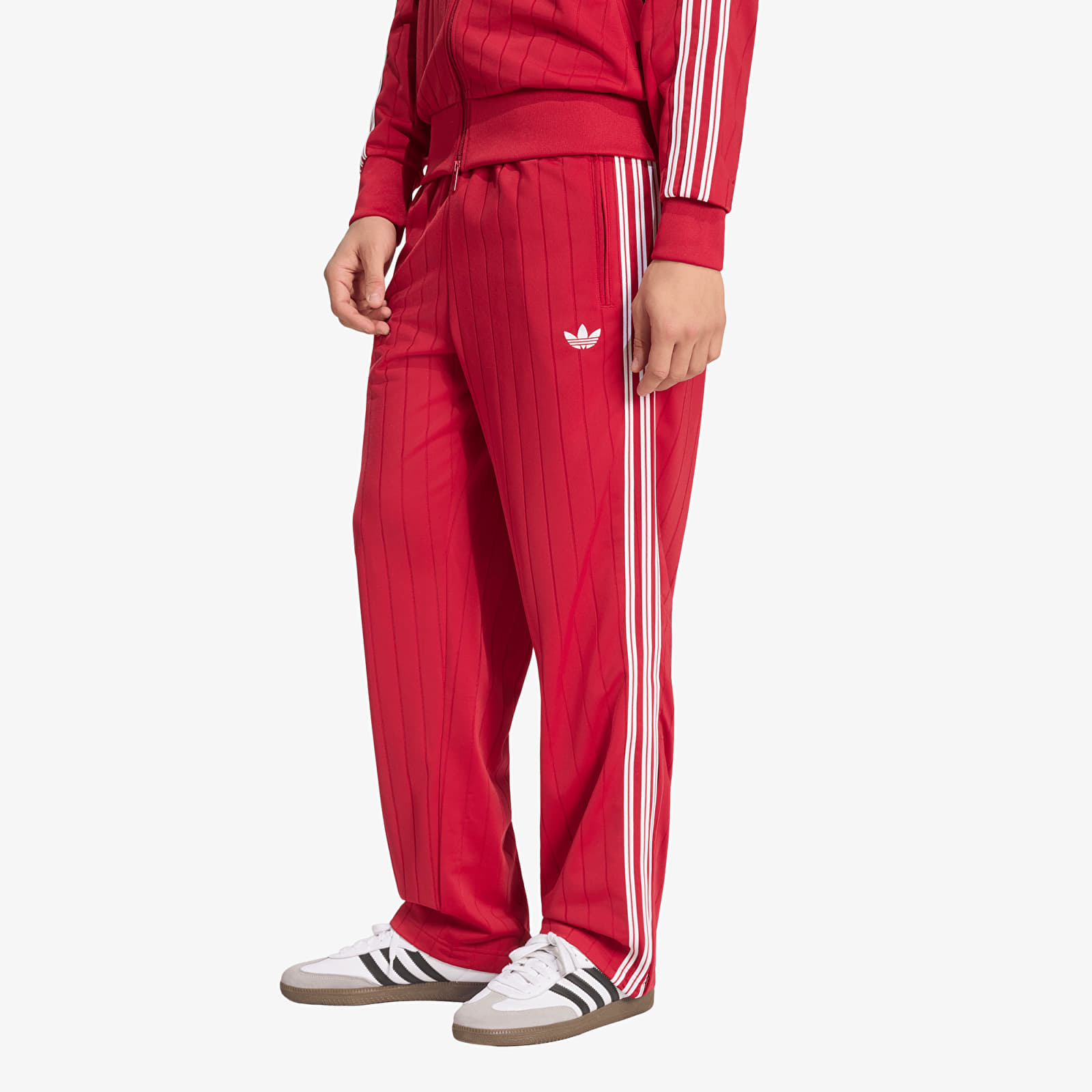 Träningsbyxor för män adidas Firebird Drop Needle Track Tracksuit Bottoms Team Victory Red