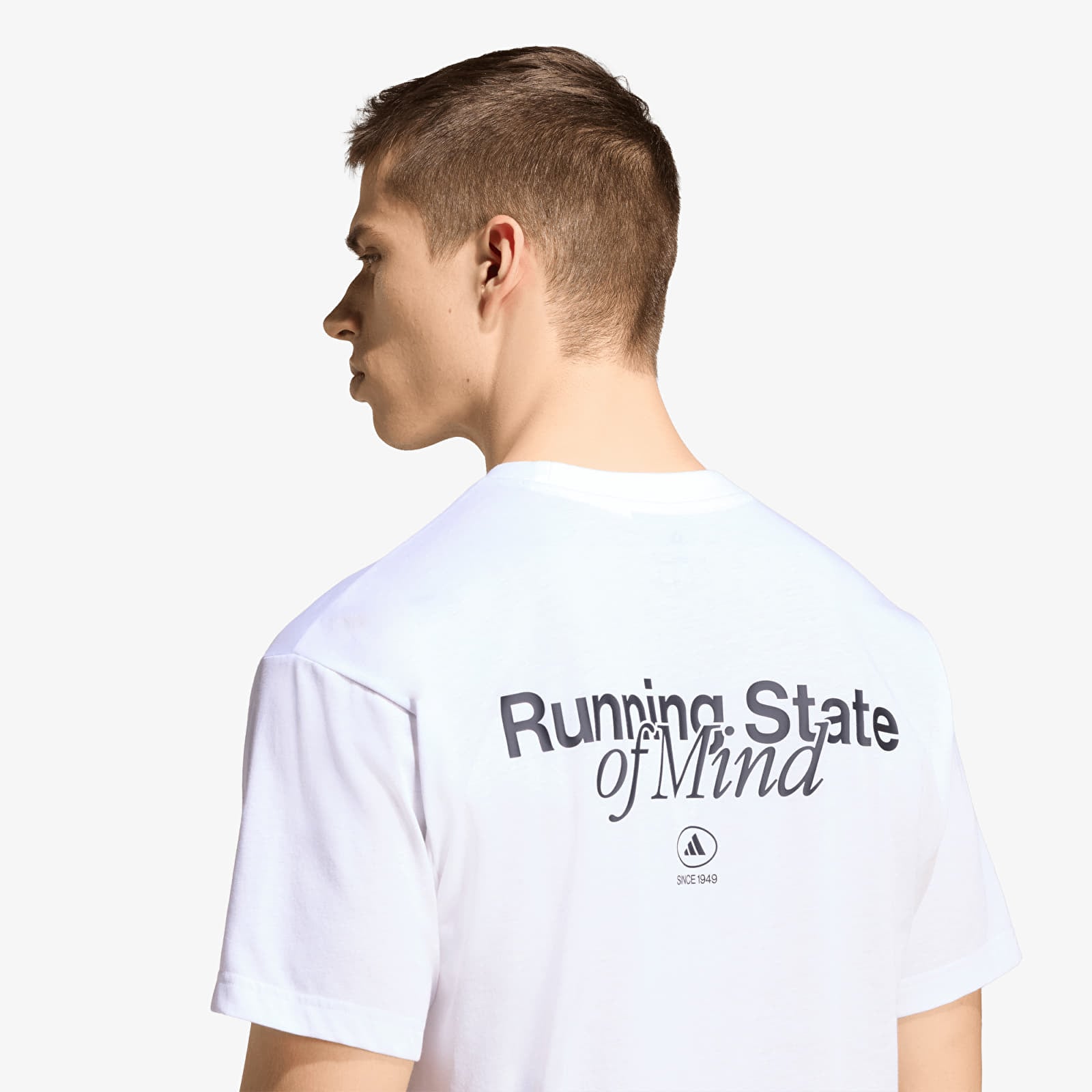 T-shirts homme adidas Running State Of Mind Graphic T-Shirt UNISEX White/ Black