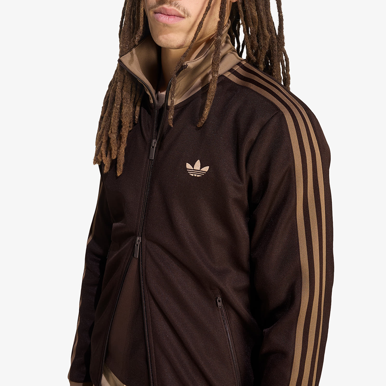 Sweats à capuche homme adidas Classic Track Top Aurora Coffee