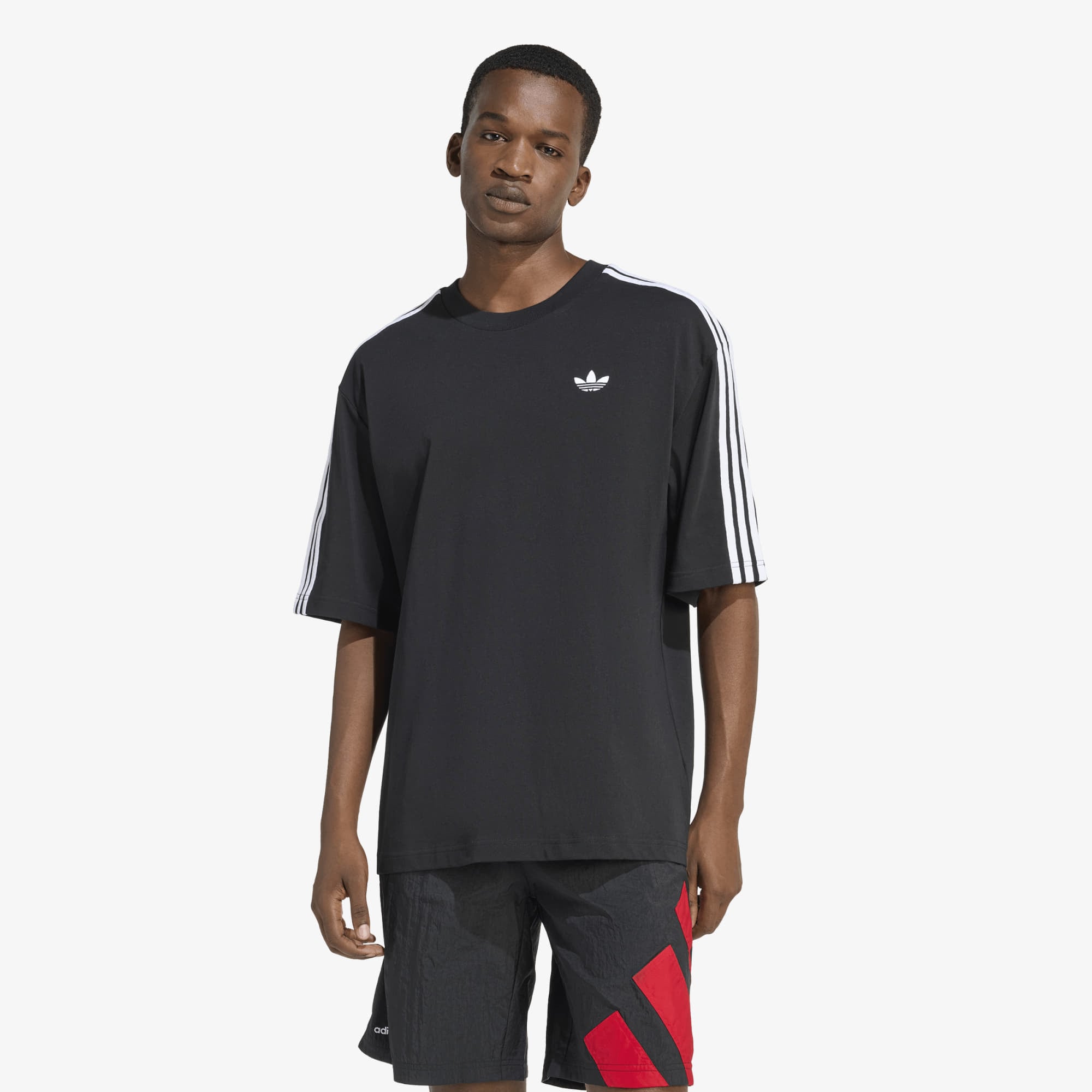 Тениска adidas Adicolor 3-Stripes Oversized T-Shirt Black M