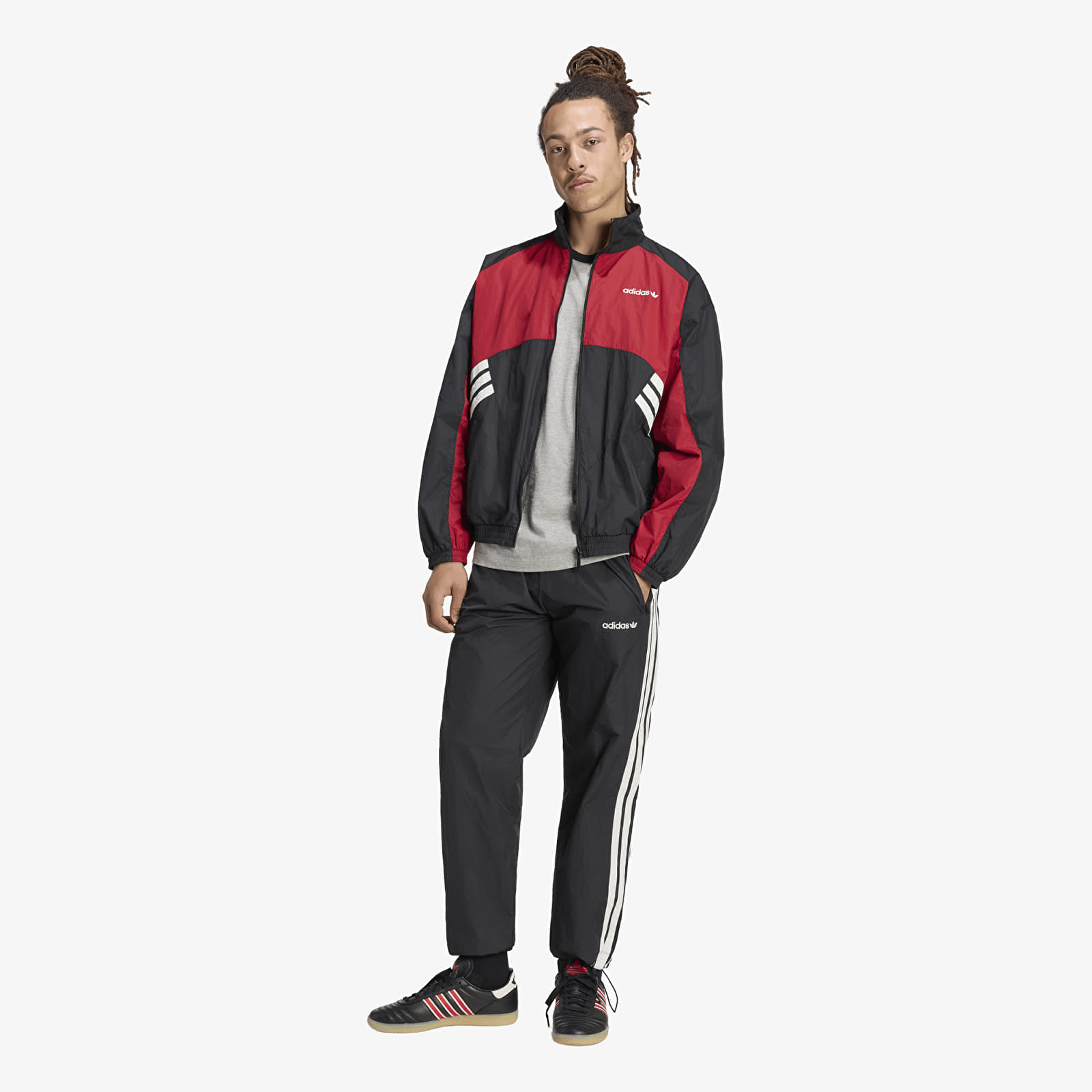 Giacche da uomo adidas Cutline Tracktop Black/ Team Victory Red