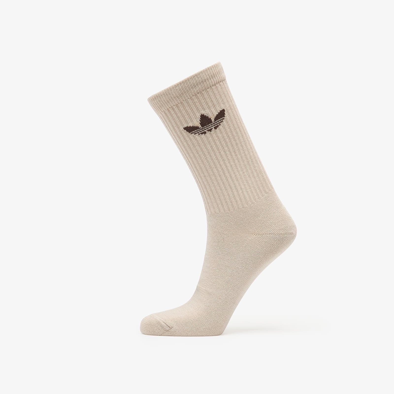 Men's socks adidas Tie Dye Crew Socks 3 Pairs Off White/ Wonder Beige/ Dark Brown