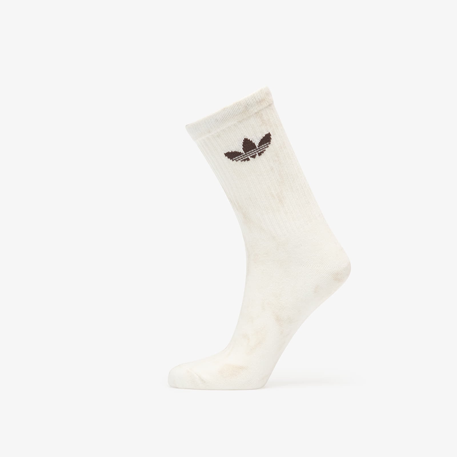 Men's socks adidas Tie Dye Crew Socks 3 Pairs Off White/ Wonder Beige/ Dark Brown