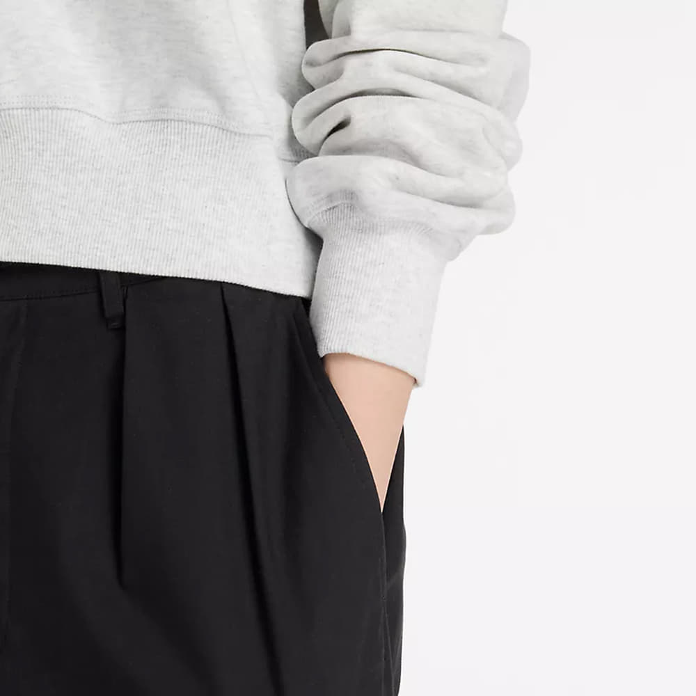 Sweats à capuche femme New Balance Athletics Premium Logo Relaxed Crop Crew Ash Heather