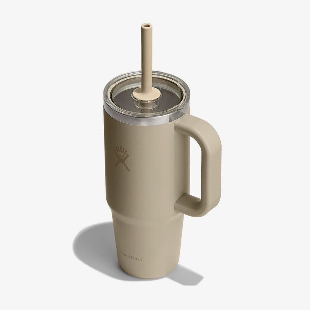 Cupe termice Hydro Flask 710 ml  Travel Tumbler Clear Lid Oat