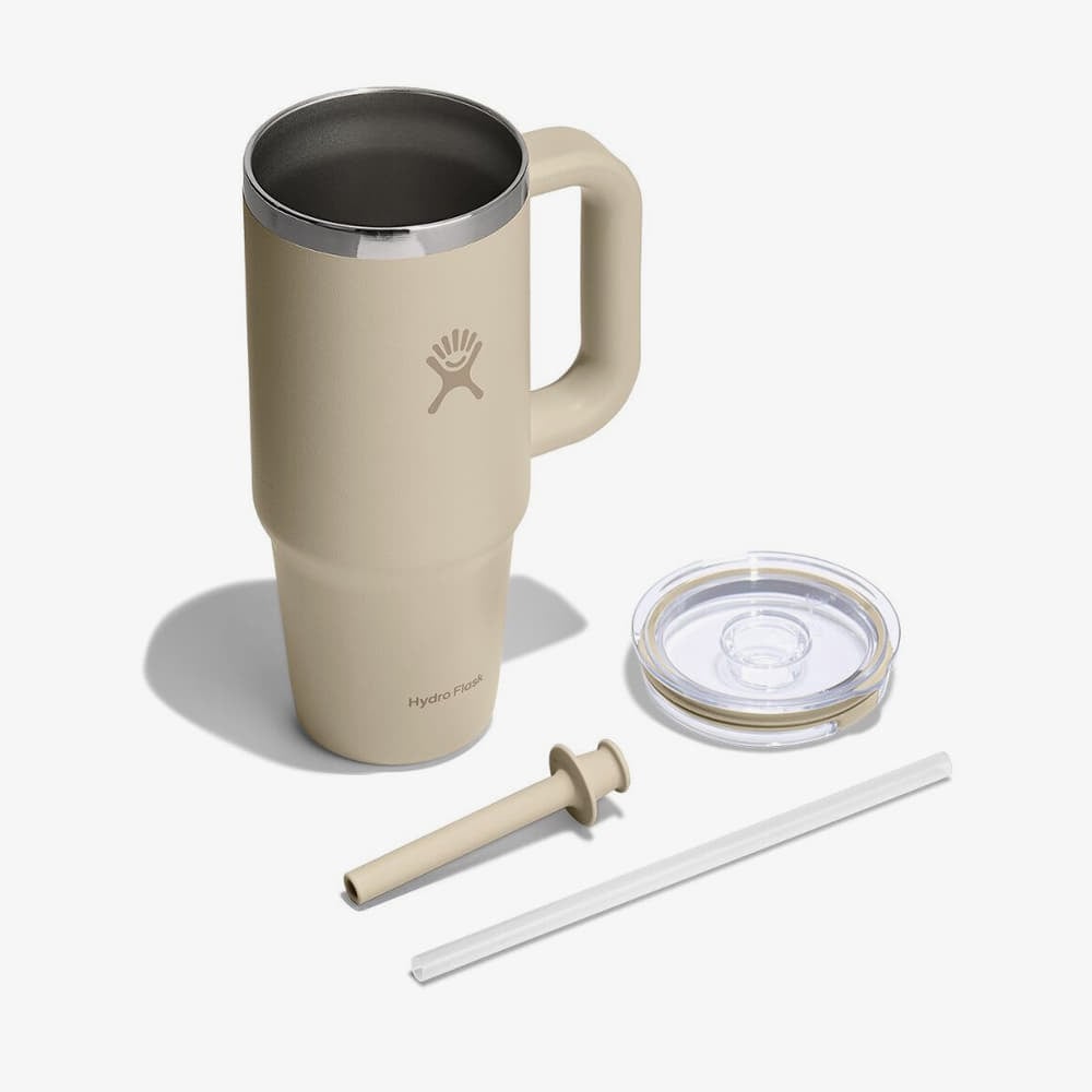 Cupe termice Hydro Flask 710 ml  Travel Tumbler Clear Lid Oat
