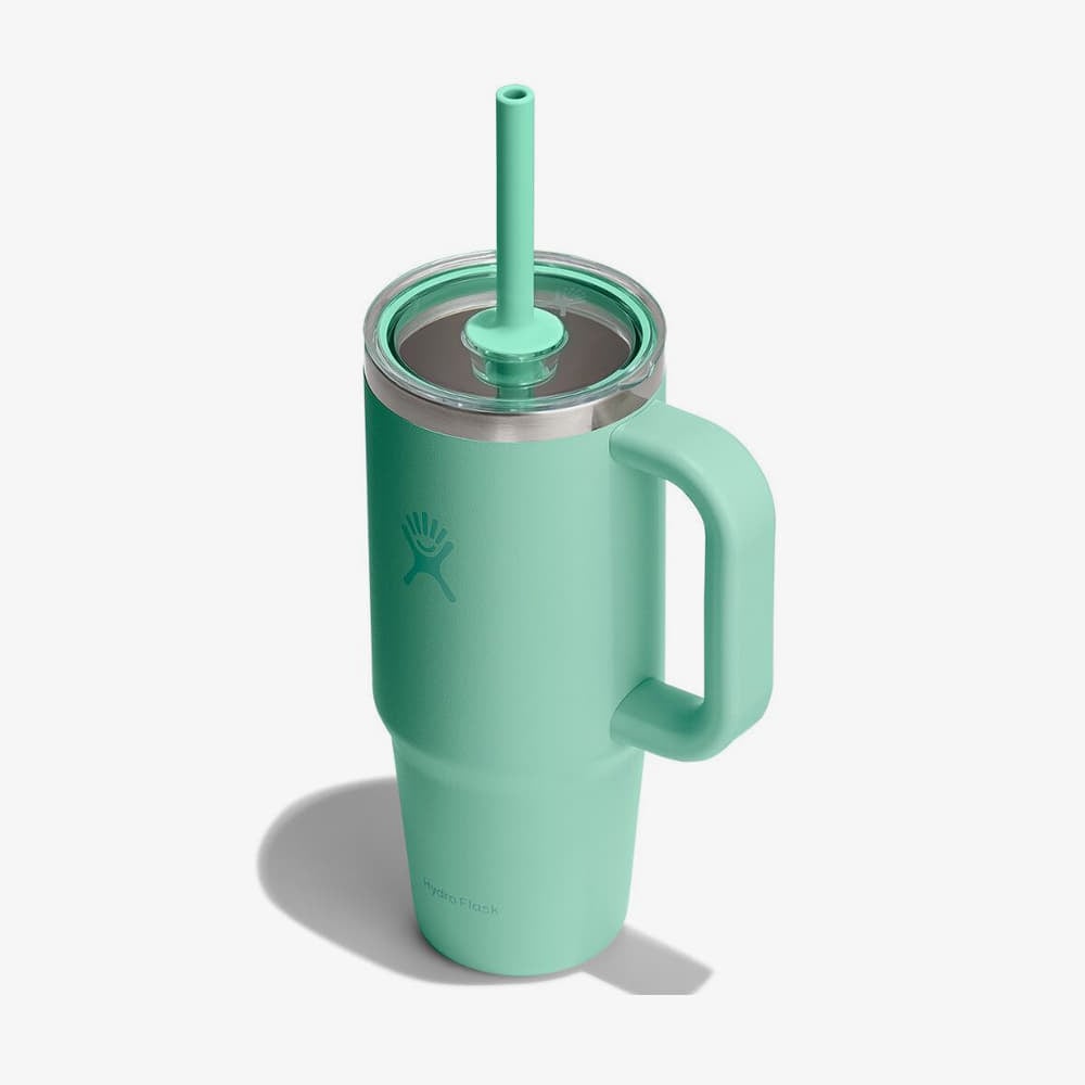 Thermobecher Hydro Flask 710 ml  Travel Tumbler Clear Lid Mermaid Green