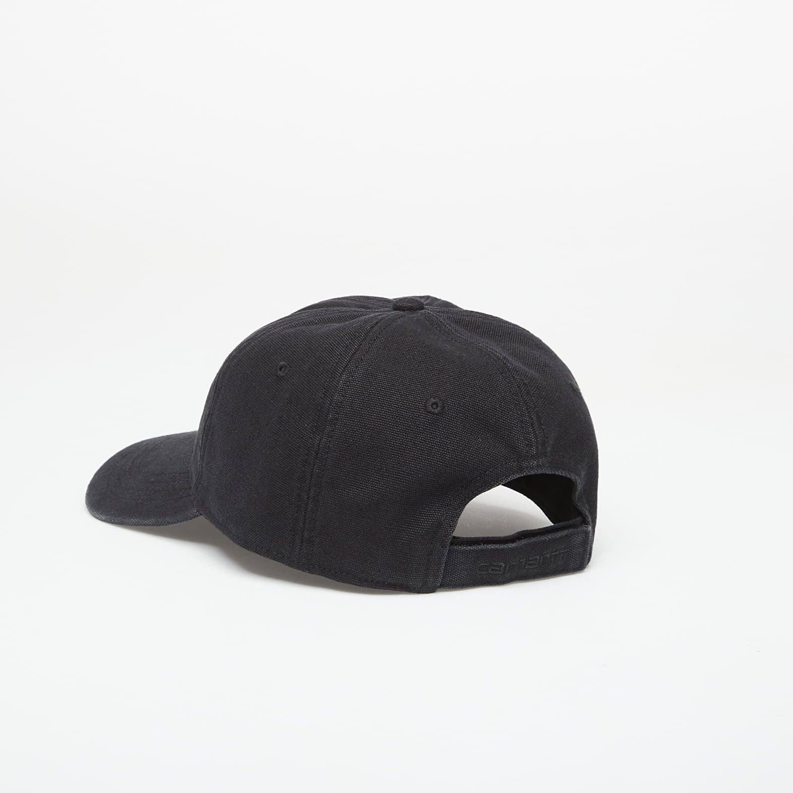Férfi sapkák Carhartt WIP Canvas Cap Black Stone Washed