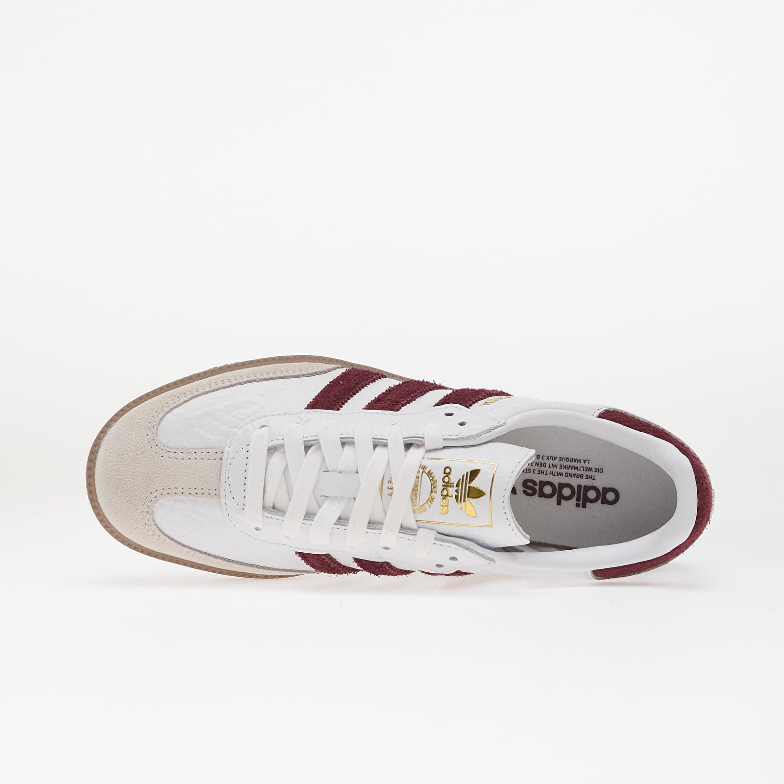 Chaussures et baskets femme adidas Samba OG Ftwr White/ Maroon/ Gum5