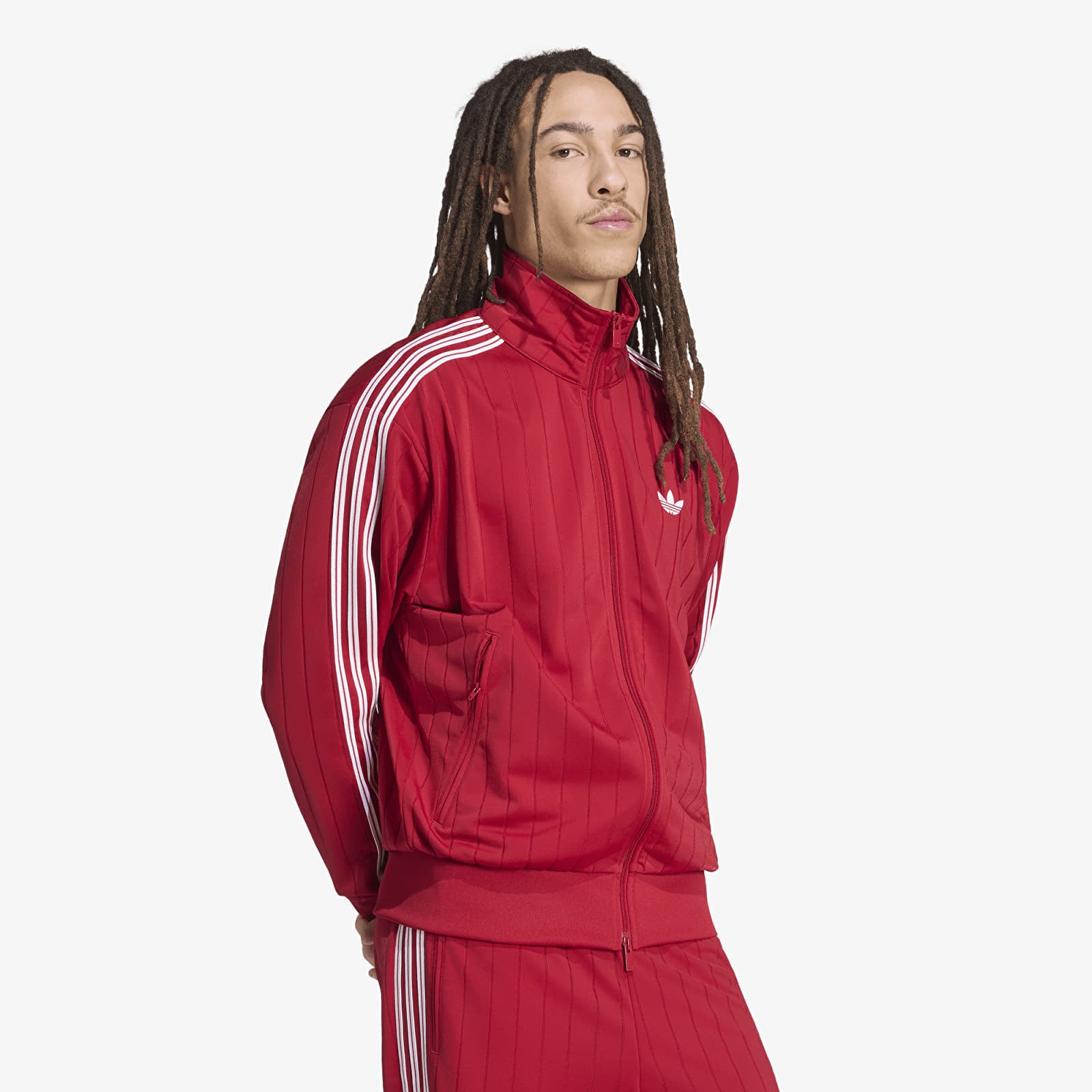 Herenjassen adidas Firebird Drop Needle Track Top Team Victory Red