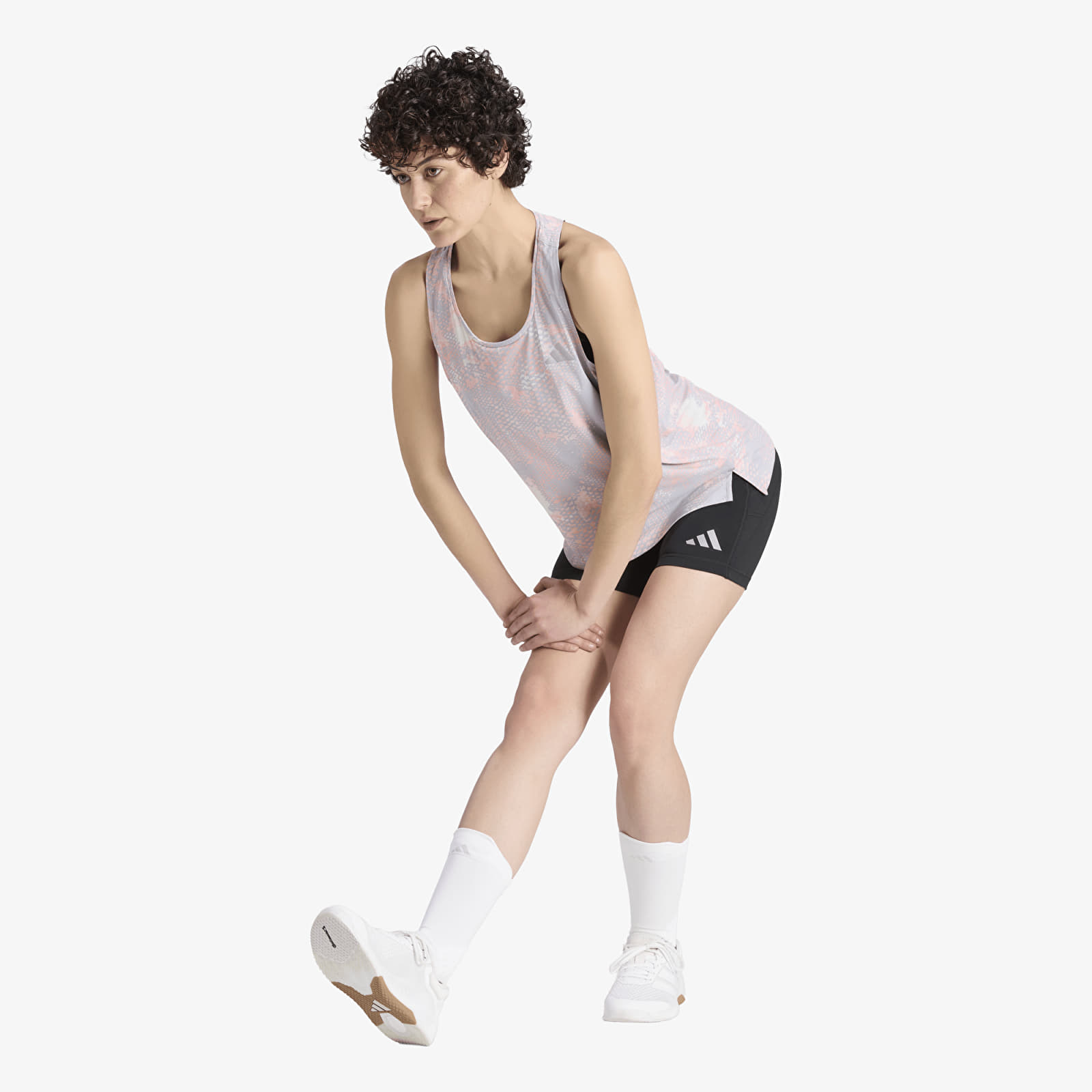 Дамски потници adidas Adi365 Running Animal Print Iconic Tank Grey One/ Semi Frozen Turbo/ Glory Grey