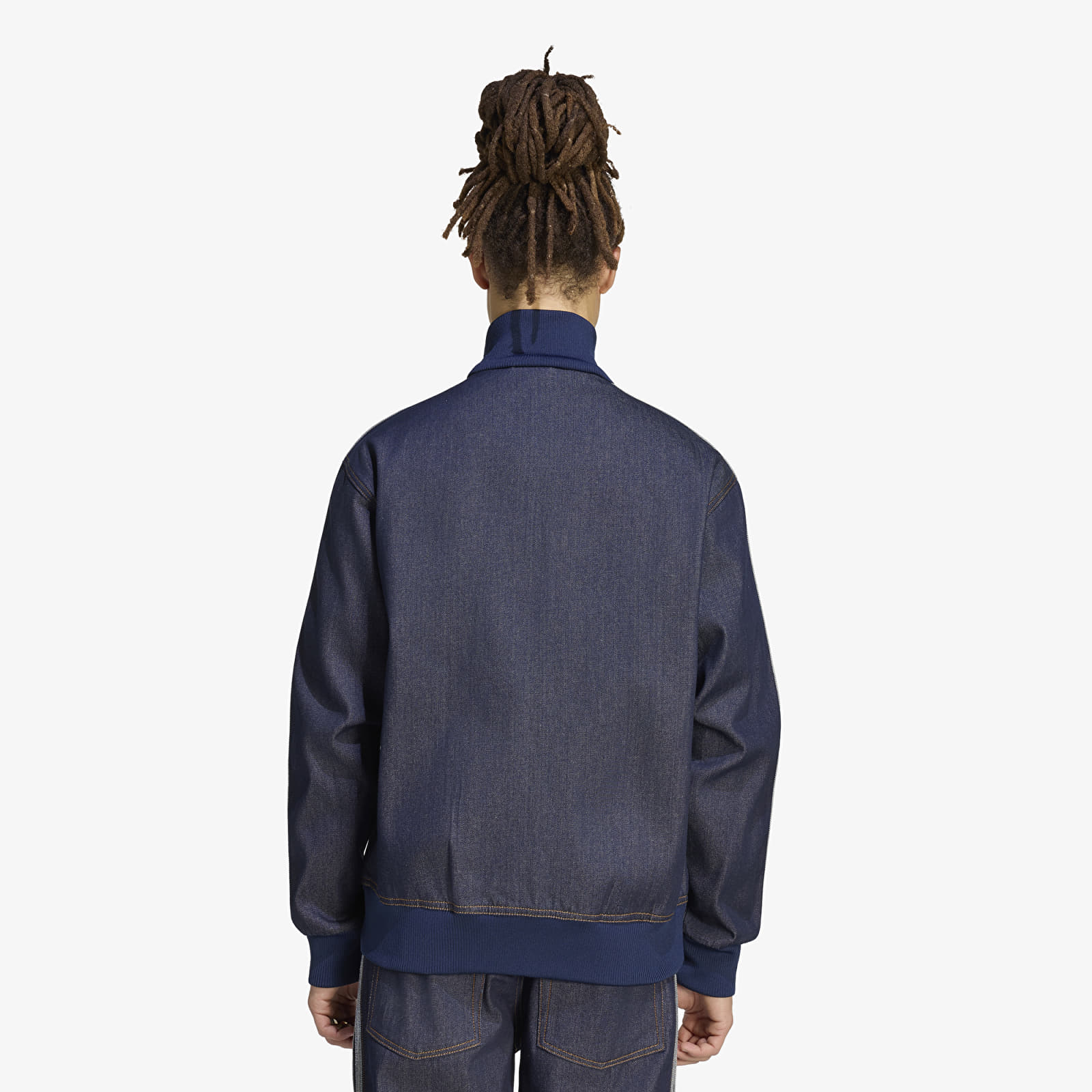 Giacche da uomo adidas Firebird Adicolor Raw Denim Track Top Jacket Indigo Denim
